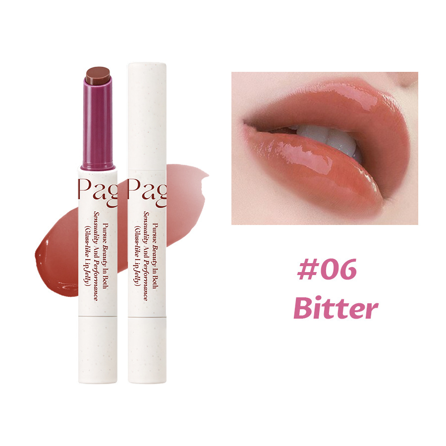 Cross-border PAGE VINE Lipstick transparente con brillo de agua, labios brillantes, maquillaje perlado, no es fácil de descolorar y blanquear. image 11