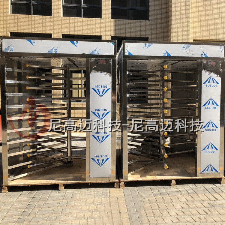 高铁站单向门工厂加厚不锈钢旋转导向器禁行门广州火车站单项转闸