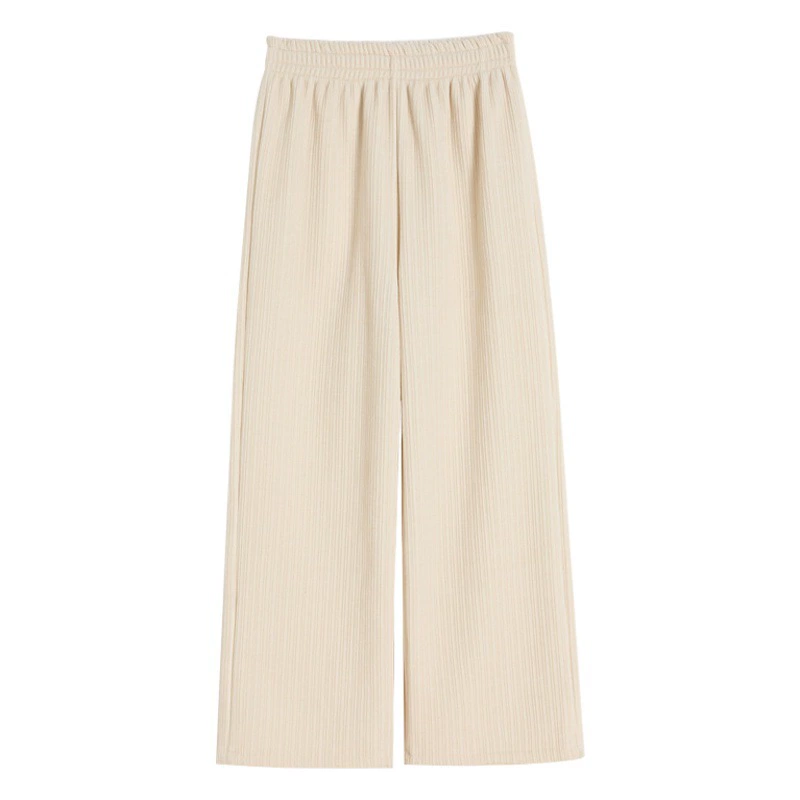 Женские широкие брюки из плотного вельвета на флисовой подкладке, зимние длинные брюки с высокой талией и драпировкой, свободные повседневные брюки.