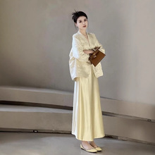 新中式国风套装女2025春季新款穿搭一整套独特漂亮外套半身裙套装