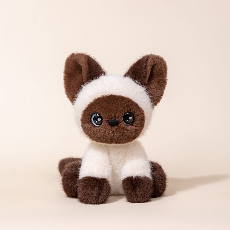 インターネット有名人の同じスタイルのかわいい三毛猫ぬいぐるみ人形子猫テーブルコンパニオン人形ベッド睡眠人形ギフト|undefined