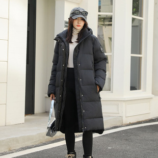2025 New Long down Jacket for Women, Winter Stylish Hooded Casual Thickened Fashionable Outdoor Warm Coat