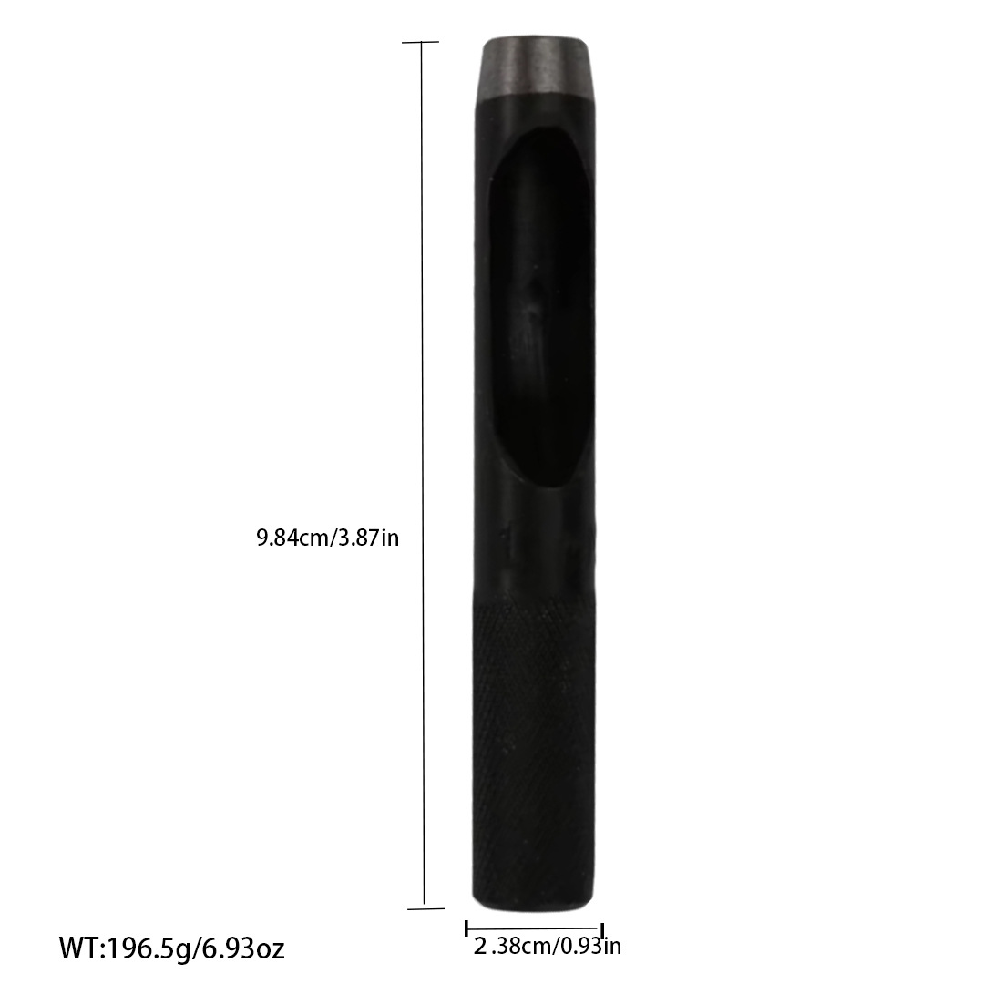 Cinturón negro de perforación manual de trabajo de cuero herramienta de perforación alemán punzonadora punzonado redondo punzonado suministro directo de fábrica