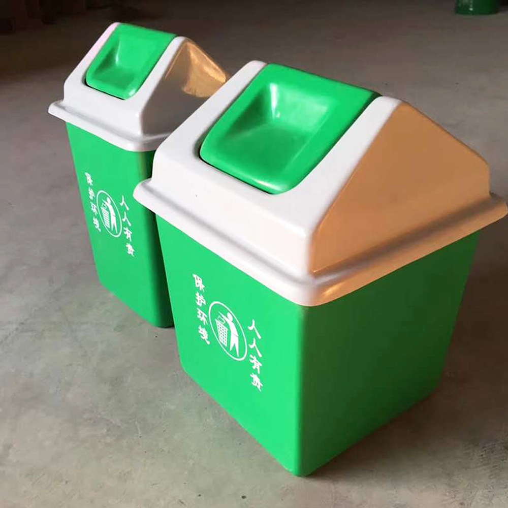 玻璃钢分类垃圾回收箱消防垃圾桶室外抗老化纤维垃圾桶景区分类