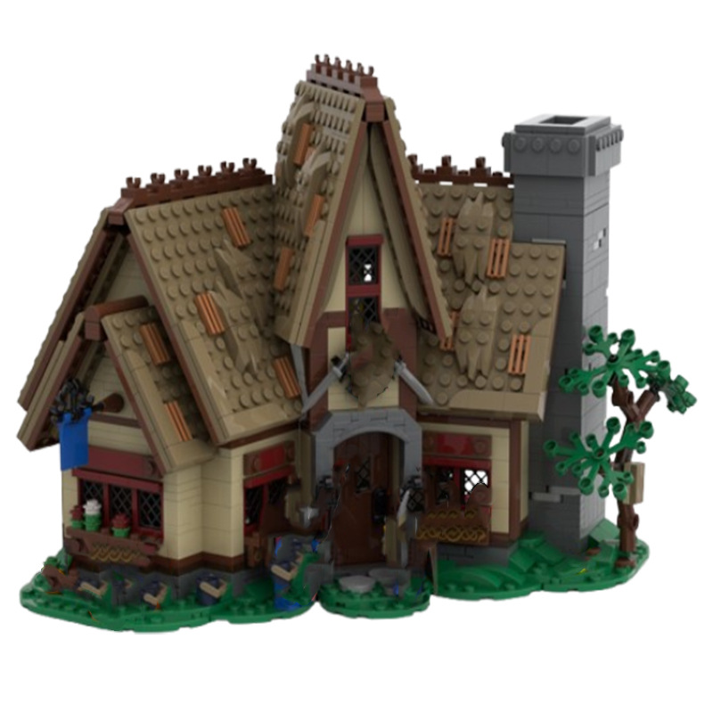 Castle Building Blocks Small Particle Assembly Educational Model_voghion.com
