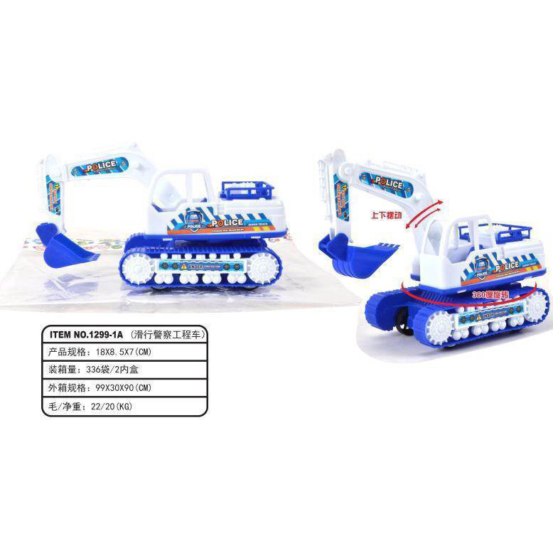 Excavadora de juguetes infantiles simulación de ingeniería de inercia coche juguete con pala excavadora modelo de coche para niños excavadora
