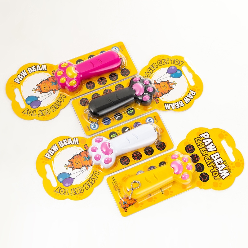 Linterna de Mano con Forma de Pata de Gato, Juguete para Gatos, Luz Púrpura Multiusos, Detector de Dinero, Luz Blanca, Iluminación, Llavero