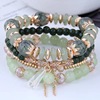 Fashionable ethnic acrylic glossy bracelet with tassels, city style, boho style, ethnic style