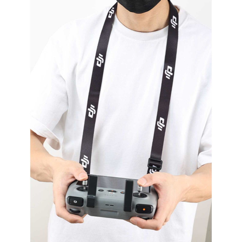 大疆Flip御4air3s/mini543pro带屏遥控器双肩挂绳带钢化贴膜配件