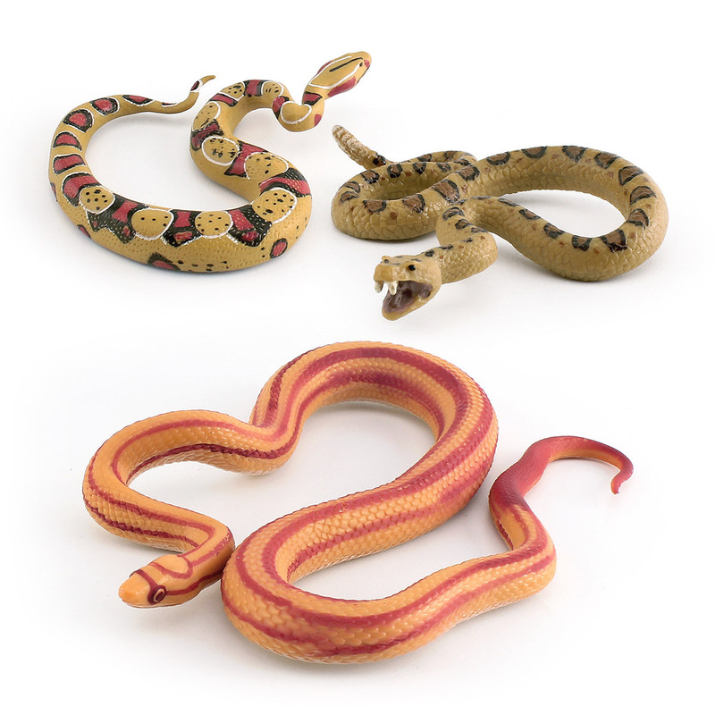 Cross-border simulation reptile snake model corn snake red-tailed snake rattlesnake trick decoration hand-made ornament toy Cross-border simulation reptile snake model corn snake red-tailed snake rattlesnake trick decoration hand-made ornament toy
