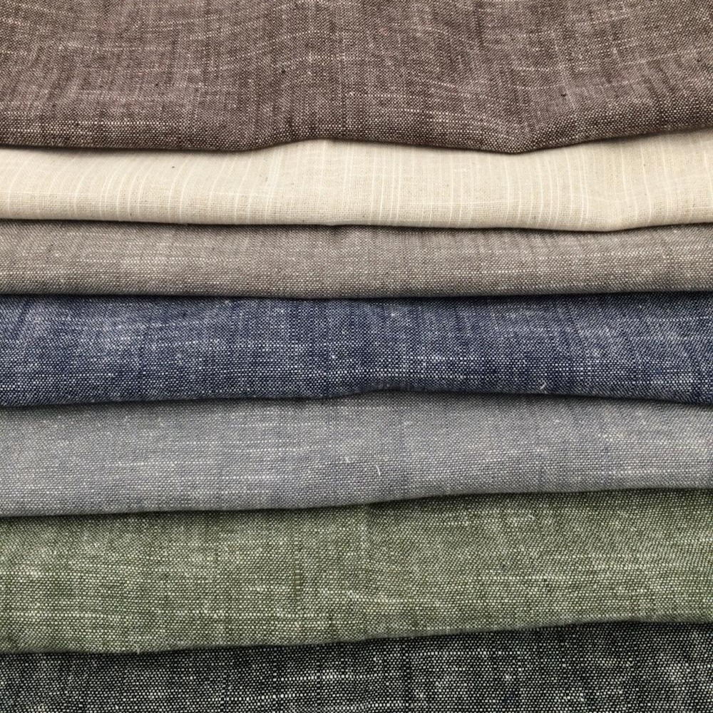 经纬提花竹节色织青年布春秋布料色织淘现货面料南通织布厂先染布