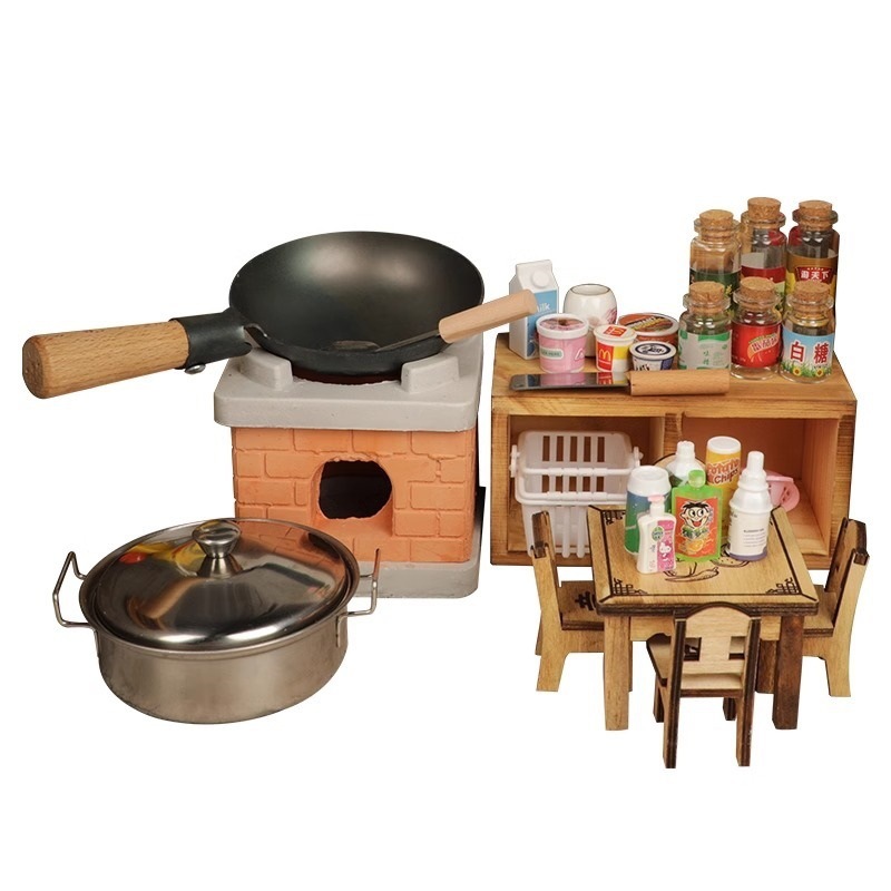 Juguetes para niños, niñas, cocina, cocina pequeña, juego completo de mini cocina, cocina real, juego real