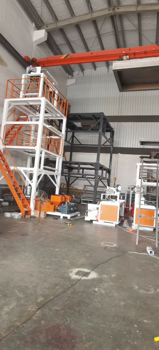 Полностью автоматическая двухслойная машина для выдувания пленки с экструзированной пленкой высокоскоростной HDPE LDPE машина для выдувания пленки, автоматическая высокоскоростная машина для выдувания пленки