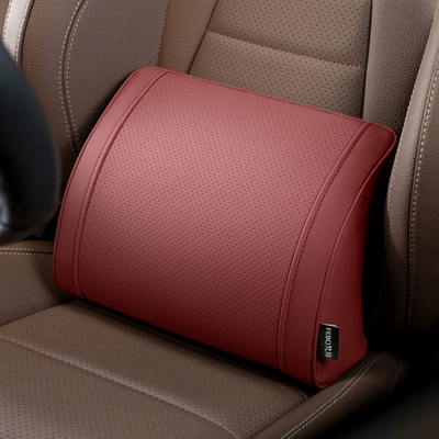 Headrest Mercedes-Benz Maybach, Bmw, Wenjie - little-k-litchi-pattern-volcanic-red-1-waist-support
