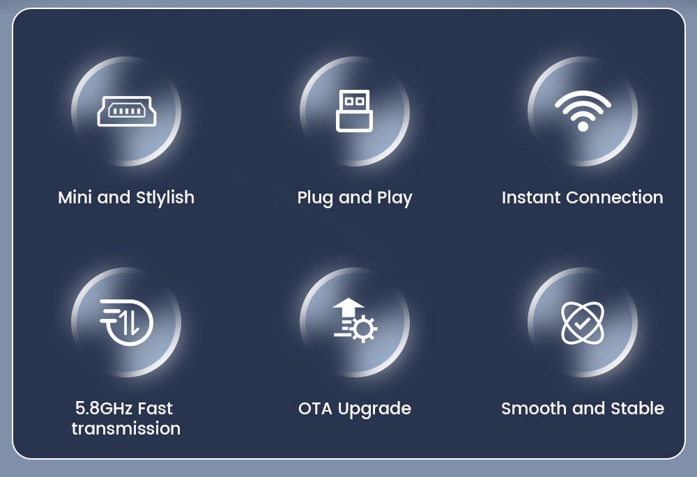 Cross-border factory source: CarPlay wired to wireless Android Auto portable smart car connectivity box