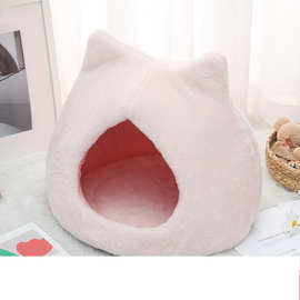猫咪房子宠物窝高颜值猫屋仿小兔毛创意猫窝保暖小狗窝