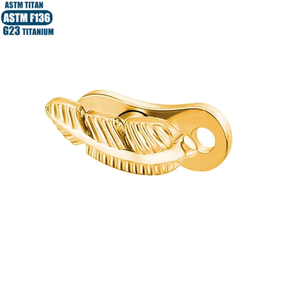 Pointed titanium steel lip stud product view