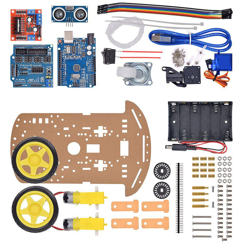 26 new smart car models, 2-wheel DIY kit, 2WD robot car, suitable for UNO, 2-wheel line-following car