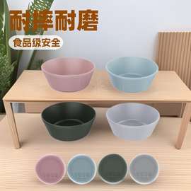新品家用跨境塑料碗耐摔耐磨易清洗碗PLA餐盘婴童食品级餐碗餐具