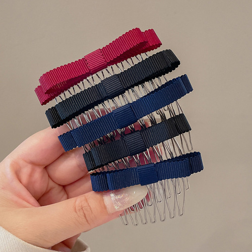 Butterfly knot broken hair comb woman forehead bangs no trace insert comb broken hair organization magic hair clip hair accessories short hair head accessories