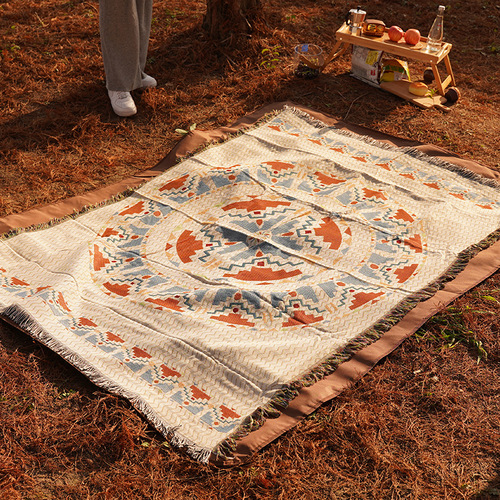 Picnic mat moisture-proof mat thickened ins style picnic cloth outdoor camping tent floor mat spring outing picnic mat blanket