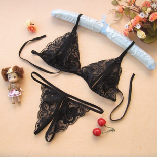Love sexy underwear three lace open underwear temptation perspective bikini sexy underwear women wholesale