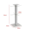 Adjustable Rotatable: Square White (8 Hooks)