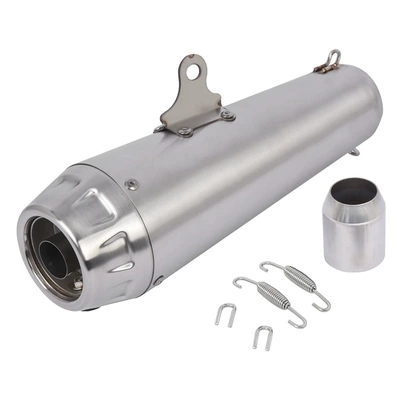Suitable for Motorcycles Kawasaki Zx4R Gsxr600 Chunfeng Nk675 Sv650 Exhaust Pipe Tail Section Arrow Brand (Exhaust pipe) - brushed-51mm
