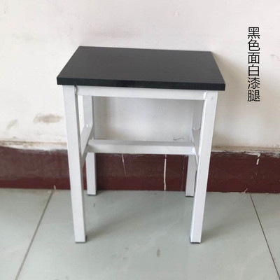 Taburete de taller al por mayor, línea de montaje de fábrica, taburete de trabajo, taburete cuadrado pequeño de acero y madera, taburete de hierro de comida rápida, oro de entrenamiento