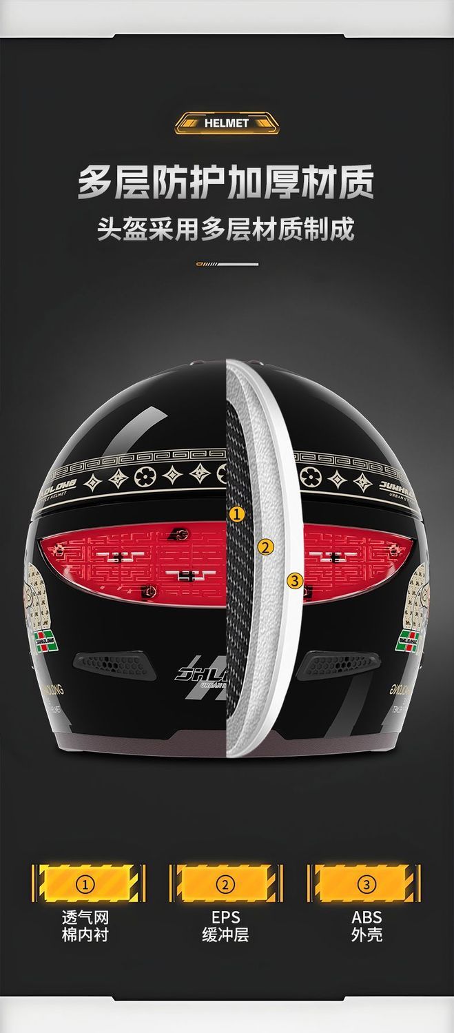 National Standard 3C Certified Electric Vehicle Helmet for Men and Women, Winter Cold Protection and Warmth, All-Season Universal Motorcycle High-End Safety Helmet