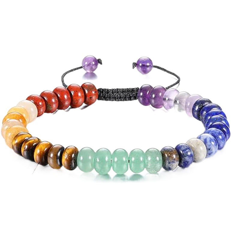 Pulsera Tejida de Piedras Naturales de 108 Cuentas Hecha a Mano para Hombre y Mujer