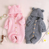 Children's demi-season keep warm bodysuit suitable for men and women girl's, woolen cute clothing for new born