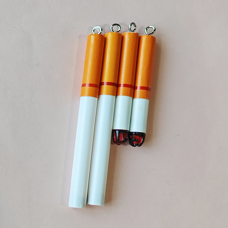 Cross-Border Artificial Mini Fake Cigarette Pendant Accessories Cigarette DIY Crafts Hairpin Jewelry Earrings Accessories Wholesale Cross-Border Artificial Mini Fake Cigarette Pendant Accessories Cigarette DIY Crafts Hairpin Jewelry Earrings Accessories Wholesale