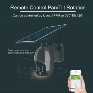 Outdoor Solar Alarm PTZ Camera 4GNetwork Surveillance Camera