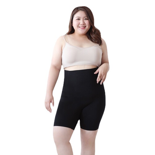 Large size high-waist belly-control underwear for women's body shaping and hip lifting for fat mm summer thin leggings anti-exposure safety pants