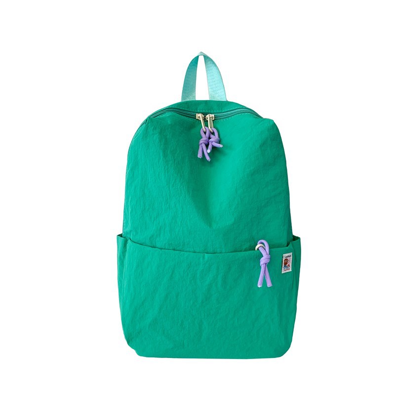 Mochila de color macaron para niños y niñas, mochila escolar de gran capacidad, mochila infantil de color sólido ligera y casual