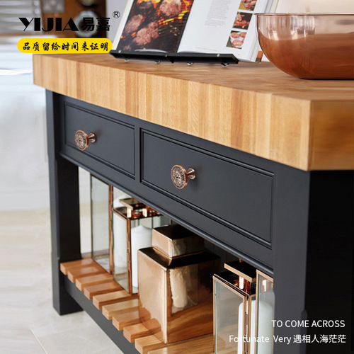 Yijia modern simple round button single hole drawer handle round single hole small handle cabinet wardrobe door handle wholesale
