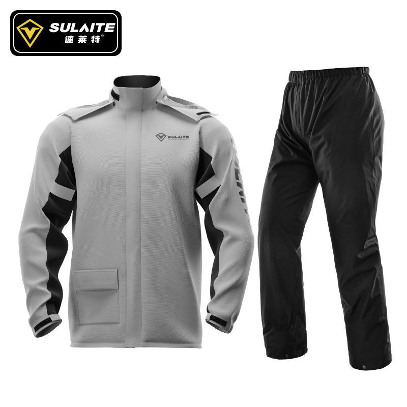 Chubasquero de motocicleta, traje de ciclismo, coche eléctrico, pantalones de lluvia, comida para llevar dividida, cuerpo completo, anti-lluvia, tiras reflectantes para hombres, comercio exterior