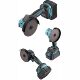 Mini electric lithium battery angle grinder foreign trade 4 inch brush outer rotor grinder hand grinder polishing machine