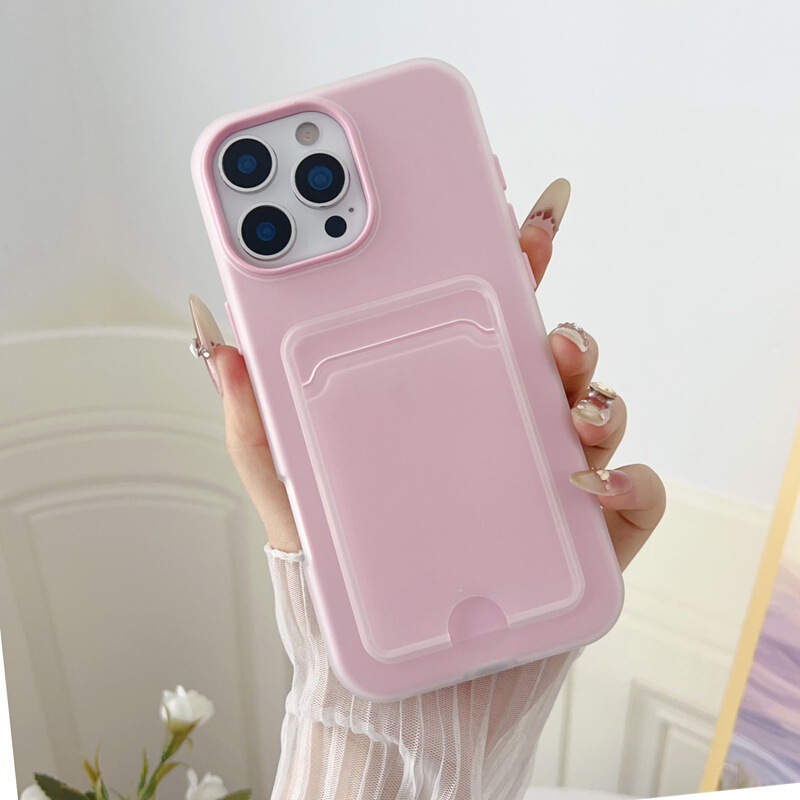 Apple 16Promax Mobile Phone Case with Card Holder, Suitable for Iphone15, Card Holder 14, Coin Purse 13, Soft