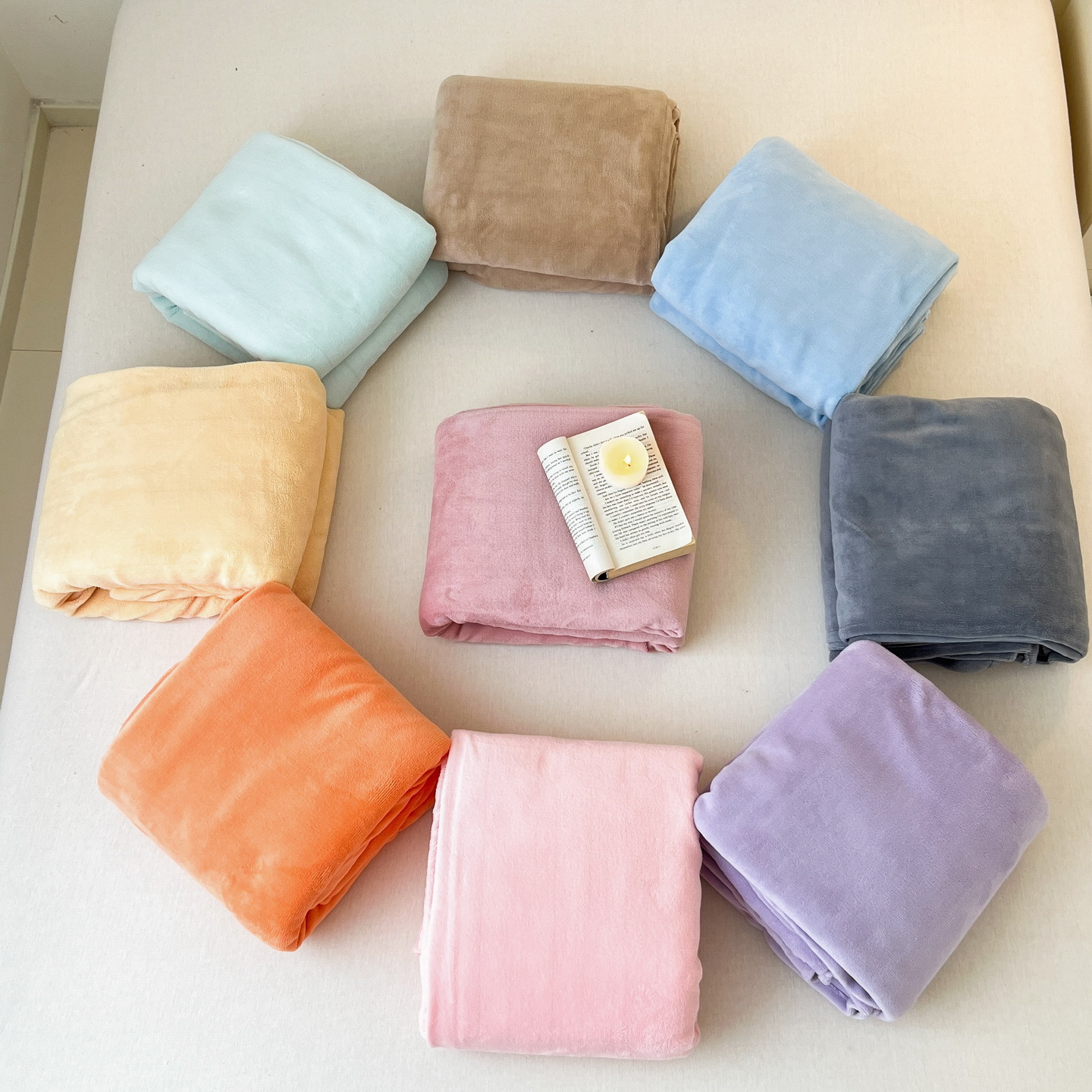 New Thickened Solid Color Milk Velvet Taffeta Crystal Velvet Warm Bed Sheet Pillowcase Home Single Three-Piece Set