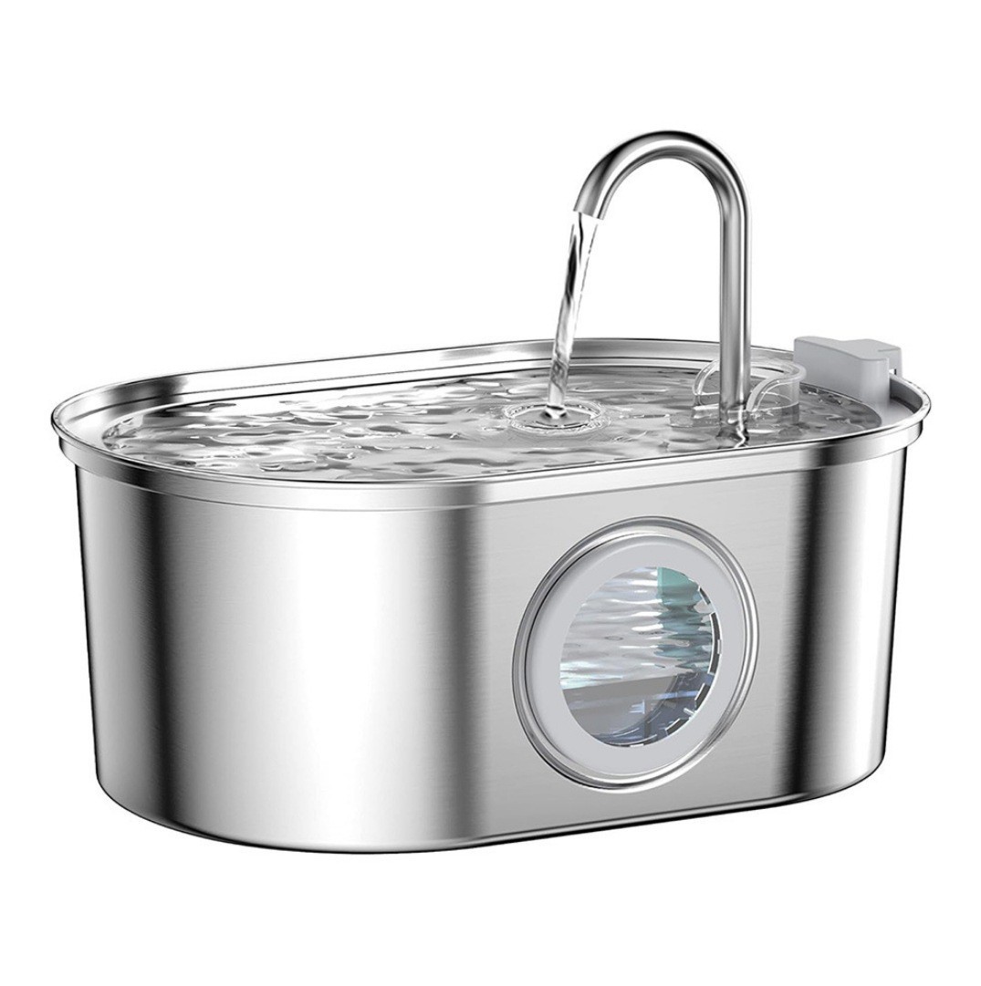 Fábrica directa de gatos de acero inoxidable alimentador de agua inteligente para mascotas filtración automática circulación de agua viva beber agua