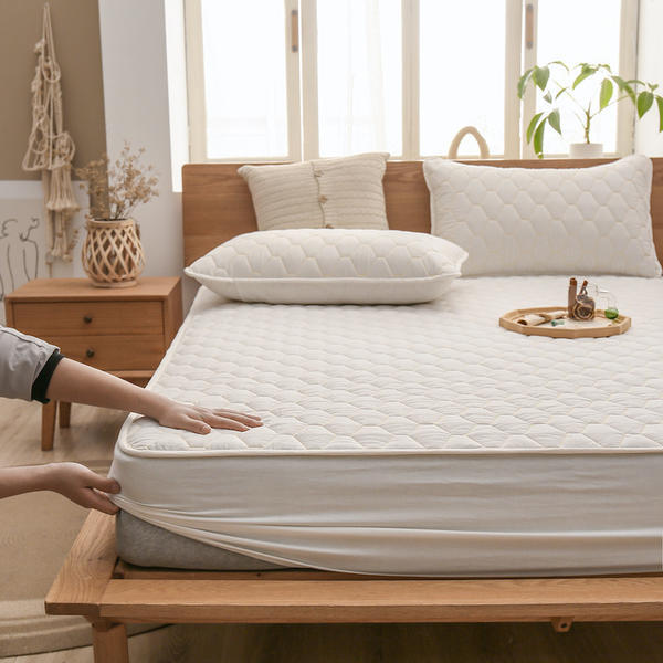 Cross-Border Export 100% Cotton Washed Cotton Air Layer Waterproof Anti-Mite Urine Barrier Bed Sheet Mattress Cover 1.5 Protective Cover
