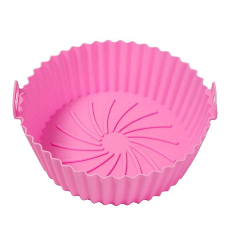 Transfronterizos Amazon AIRFRYER aire de silicona freidora de aire friedora tazón freidora de silicona azul bandeja de tostada