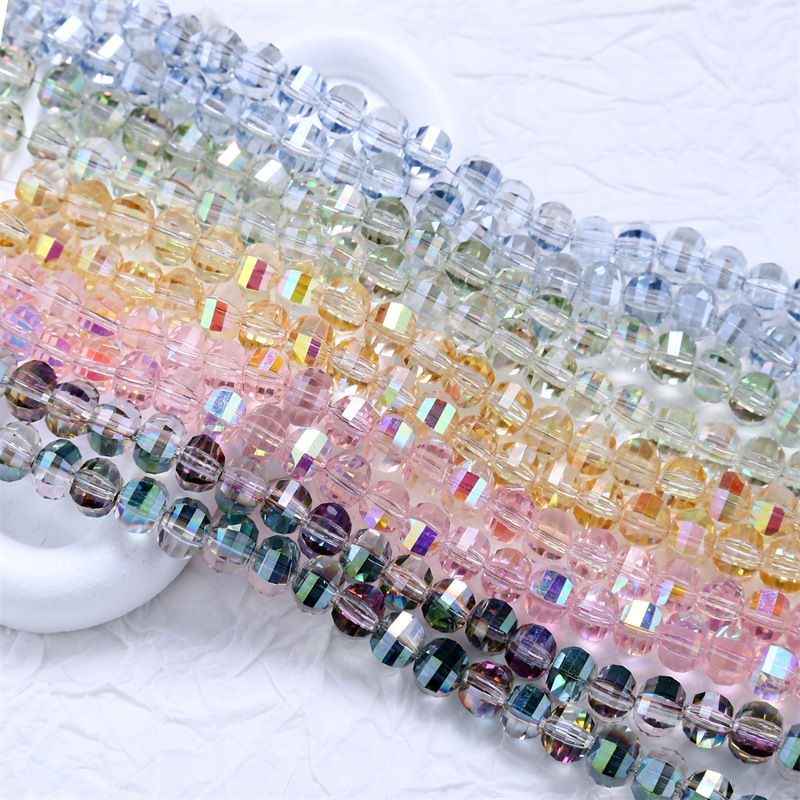8MM异形珠多切面西瓜珠灯笼珠玻璃散珠手工DIY饰品制作手链珠子