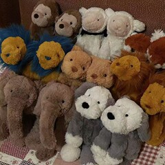 Simaji シリーズ//Simaji ウサギ ライオン カバ ゾウ かわいい ぬいぐるみ 癒し人形 ホリデー ギフト