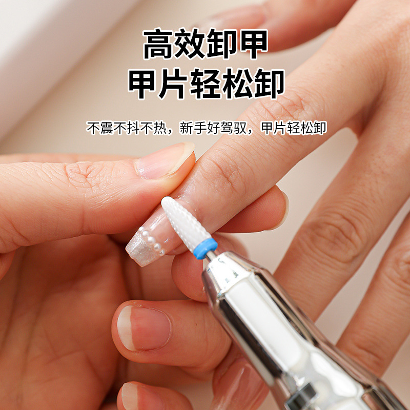 跨境101美甲打磨机美甲机便携指甲打磨器充电款卸甲机电动磨甲器|undefined