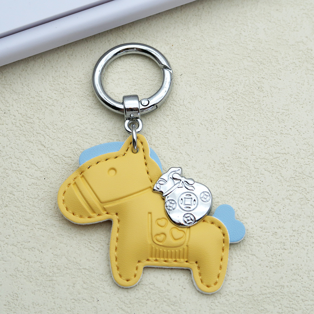 Creative keychain, cartoon pony, pendant