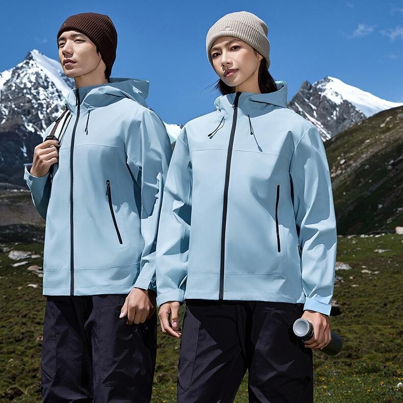 High-End T800 Three-Layer Composite Windbreaker Outdoor Mountaineering and Cycling Windproof and Waterproof Jacket for Men and Women Lightweight Jacket High-End T800 Three-Layer Composite Windbreaker Outdoor Mountaineering and Cycling Windproof and Waterproof Jacket for Men and Women Lightweight Jacket