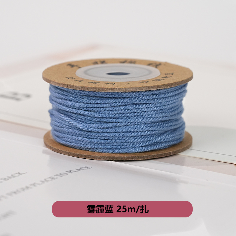 藏式文玩手搓棉线 手工编织DIY手串手链绳材料彩色多股线耐磨绳子|undefined